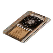 Magnet Flexible Téléphone antique rotatif payant rude (Côté Gauche)