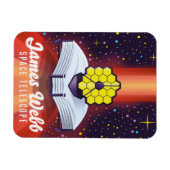 Magnet Flexible Télescope spatial James Webb. (Horizontal)