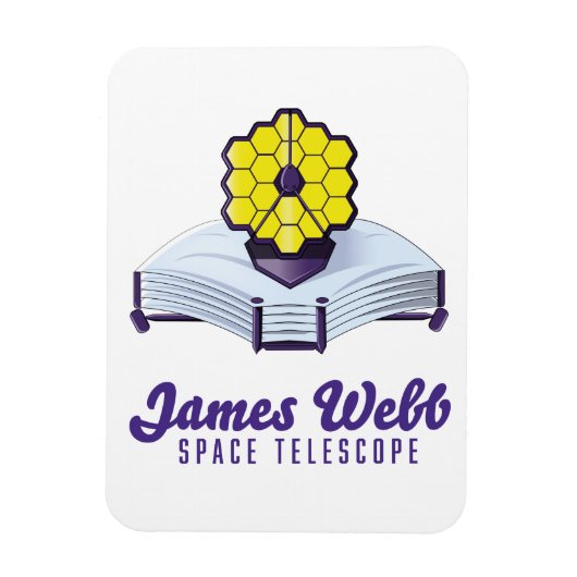 Magnet Flexible Télescope spatial James Webb. Aimant (Vertical)