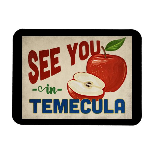 Magnet Flexible Temecula California Apple - Vintage voyage (Horizontal)