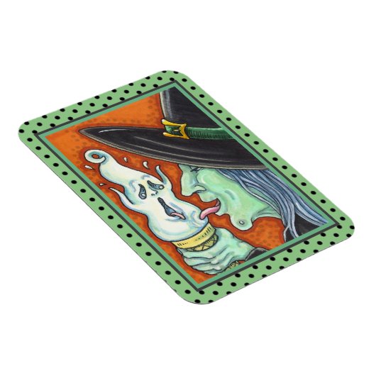 MAGNET FLEXIBLE TÉMOIGNAGE MANGEANT DE LA GLACE CRÈME CONE, HALLOW (Côté Droit)