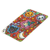 MAGNET FLEXIBLE TÉMOIN, CHAT, GHOST, COLORÉ HALLOWEEN FOLK GARDEN (Côté Gauche)