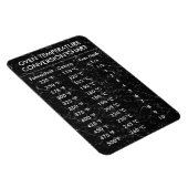 Magnet Flexible Température du graphique de conversion Celsius Fah (Côté Droit)