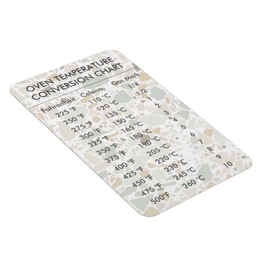 Magnet Flexible Température du graphique de conversion Celsius Fah (Côté Droit)