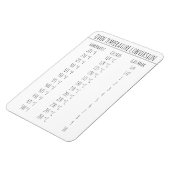 Magnet Flexible Température du graphique de conversion Celsius Fah (Côté Gauche)