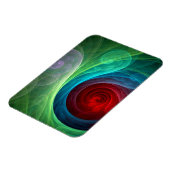 Magnet Flexible Tempête rouge Floral Art moderne Abstrait Motif co (Côté Gauche)