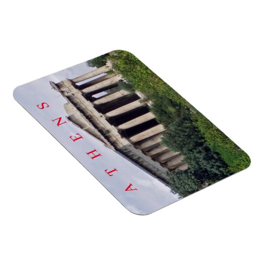 Magnet Flexible Temple d'Athènes Hephaestus vue aimant frigo (Côté Droit)