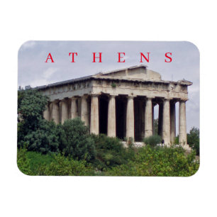 Magnet Flexible Temple d'Athènes Hephaestus vue aimant frigo