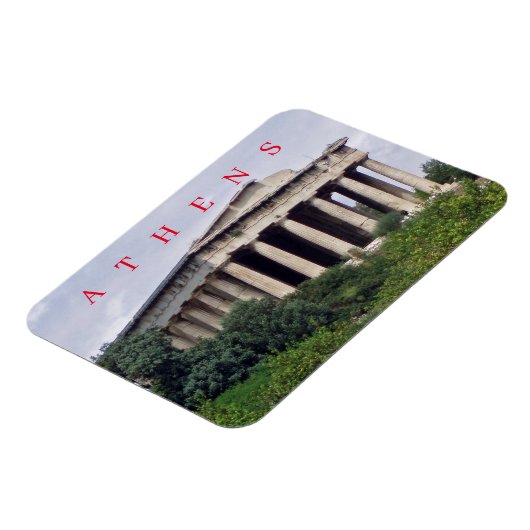 Magnet Flexible Temple d'Athènes Hephaestus vue aimant frigo (Côté Gauche)