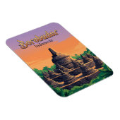 Magnet Flexible Temple de Borobudur Indonésie (Côté Droit)
