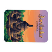 Magnet Flexible Temple de Borobudur Indonésie (Horizontal)