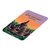 Magnet Flexible Temple de Borobudur Indonésie (Côté Gauche)