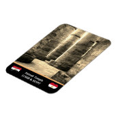 Magnet Flexible Temple de Karnak & Hiéroglyphes Piliers /Egypte an (Côté Gauche)