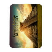 Magnet Flexible Temple de Kukulkan Mexique stylisé (Vertical)