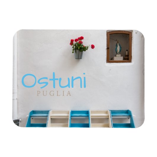 Magnet Flexible Temple de l'autel de rue Virgin Mary texte aimant (Horizontal)