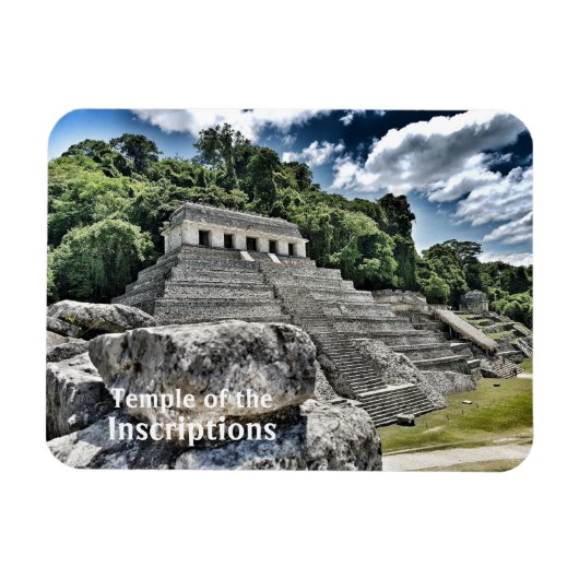 Magnet Flexible Temple des Inscriptions, Chiapas, Mexique (Horizontal)