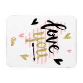 Magnet Flexible Temps rose moderne pour embrasser le couple de la  (Horizontal)