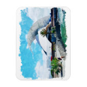 Magnet Flexible Tenerife Espagne Canaries Vintage voyage (Vertical)