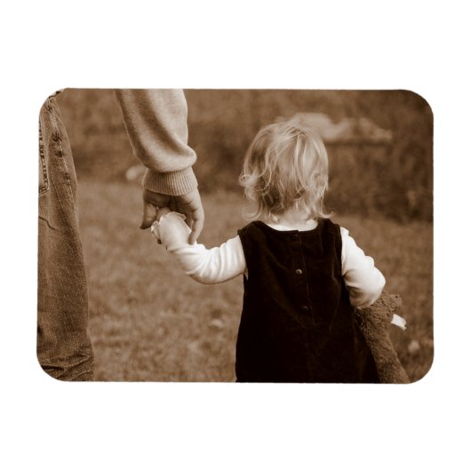 Magnet Flexible Tenir la main de papa (Horizontal)
