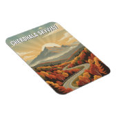 Magnet Flexible Tennessee Cherohala Skyway Souvenir (Côté Droit)
