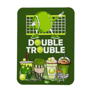 Magnet Flexible Tennis Puzzles avec un dicton drôle pour joueur