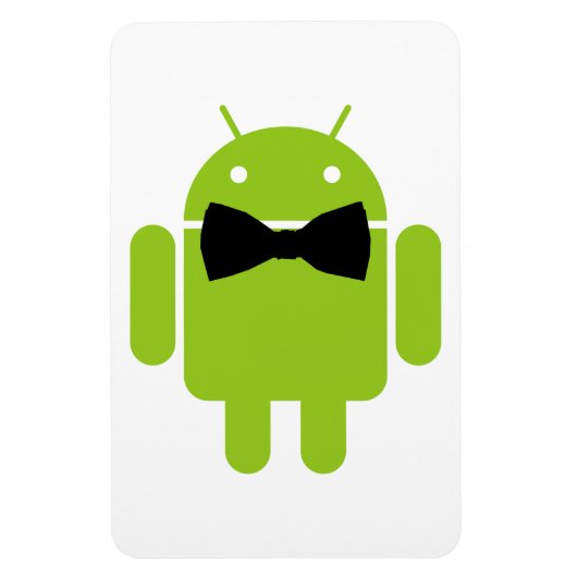 Magnet Flexible Tenue de soirée Robot Android Vert (Vertical)