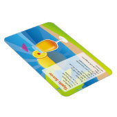 Magnet Flexible Tequila Sunrise Cocktail Recette (Côté Droit)