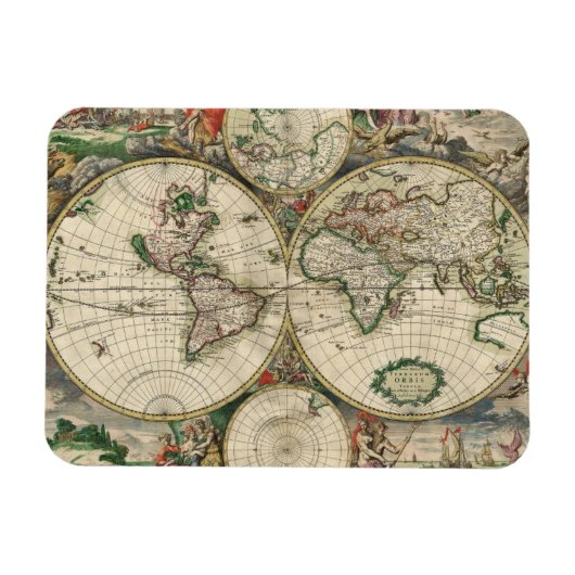 Magnet Flexible Terrarum Orbis Tabula (Horizontal)