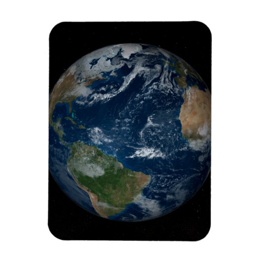 Magnet Flexible Terre Avec Nuages Et Glace De Mer (Vertical)