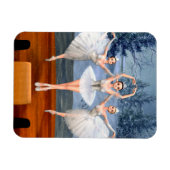 Magnet Flexible Terre de la danse de neige Ballerinas (Horizontal)