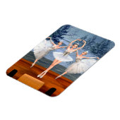 Magnet Flexible Terre de la danse de neige Ballerinas (Côté Gauche)