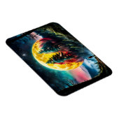 Magnet Flexible Terre de la lune de mise en scène (Côté Droit)