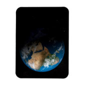 Magnet Flexible Terre Pleine Montrant Des Nuages Simulés Sur L'Afr (Vertical)