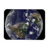 Magnet Flexible Terre Pleine Montrant Les Tempêtes Tropicales Dans (Horizontal)