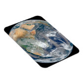 Magnet Flexible Terre Pleine Montrant L'Hémisphère Est. (Côté Droit)