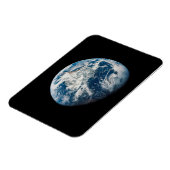 Magnet Flexible Terre Tirée De L'Aollo 8 Spacecraft. (Côté Gauche)