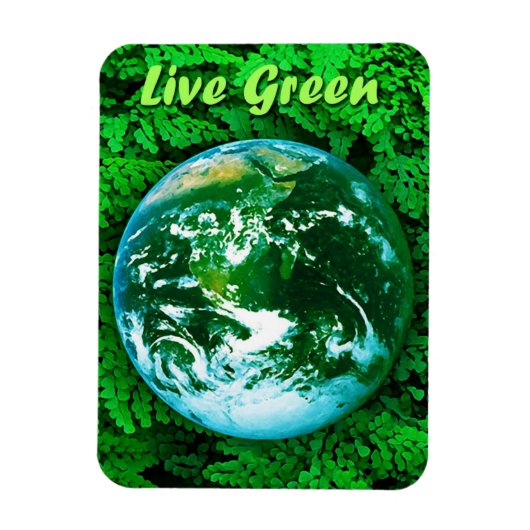 Magnet Flexible Terre verte - conscience écologique (Vertical)