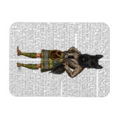 Magnet Flexible Terrier écossais à Kilt (Horizontal)