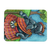 Magnet Flexible TERRIER ÉCOSSE, SCOTTIE DOG PRIDE Kilt Sporran (Horizontal)