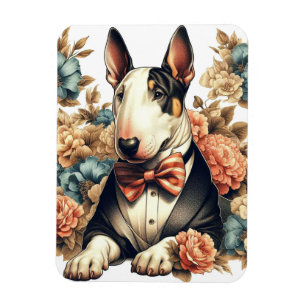 Magnet Flexible Terrier Floral Cute Retro
