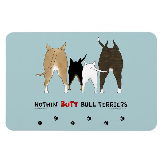 Magnet Flexible Terriers de Nothin' Butt Bull (Horizontal)