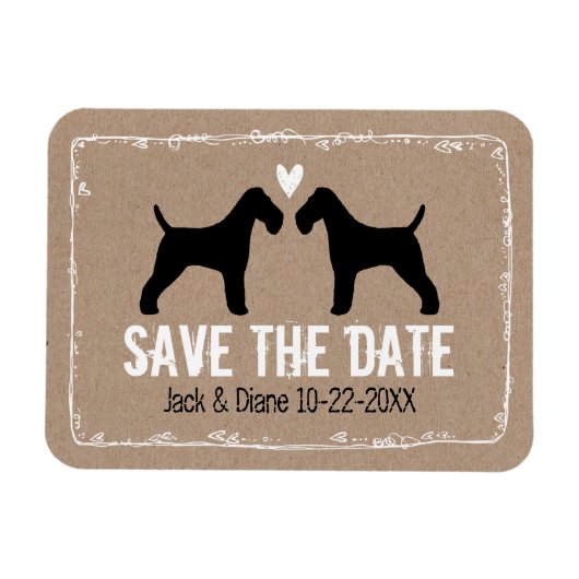 Magnet Flexible Tervueren Fox Wedding Save the Date (Horizontal)