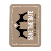 Magnet Flexible Tervueren Fox Wedding Save the Date (Vertical)