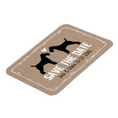 Magnet Flexible Tervueren Fox Wedding Save the Date (Côté Gauche)