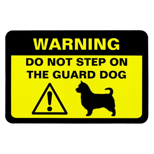Magnet Flexible Tervueren (queue longue) Chien de garde Avertissem (Horizontal)