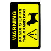 Magnet Flexible Tervueren (queue longue) Chien de garde Avertissem (Vertical)
