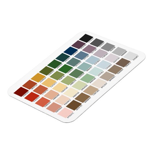 Magnet Flexible Test de couleur (Côté Gauche)