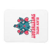 Magnet Flexible tête de chèvre mignonne baphomet (Horizontal)