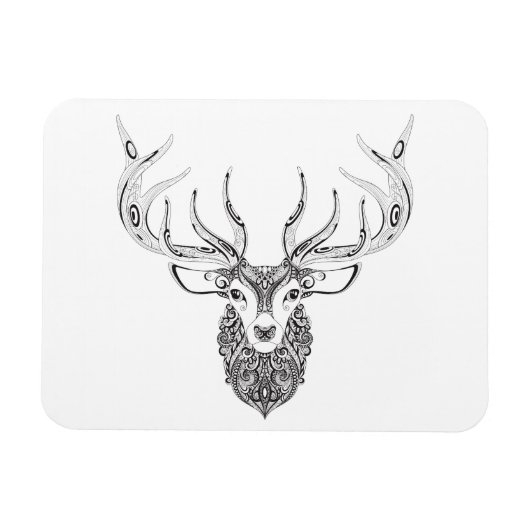 Magnet Flexible Tête de cornes de cerfs inspirée (Horizontal)