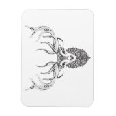 Magnet Flexible Tête de cornes de cerfs inspirée (Vertical)